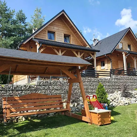 Ferienhaus Borowikowe Zacisze Drewniane Z Dostepem Do Sauny