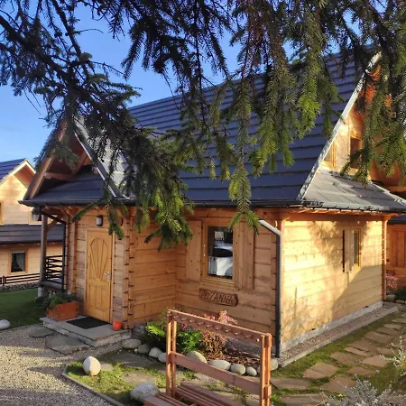 Ferienhaus Borowikowe Zacisze Drewniane Z Dostepem Do Sauny Falsztyn